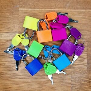 Decorative padlocks and keys 🔐🌈 Rainbow bundle!